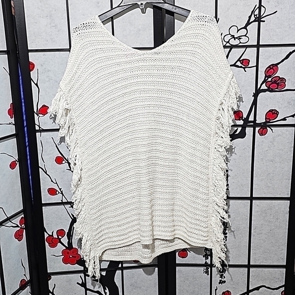 Lilly‎ Pulitzer White Crochet Pullover Sweater Size S/M - Picture 6 of 6